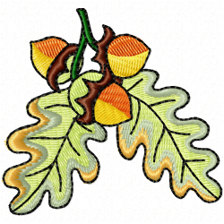 Acorn Embroidery Design 8 Acorn Embroidery Design 8